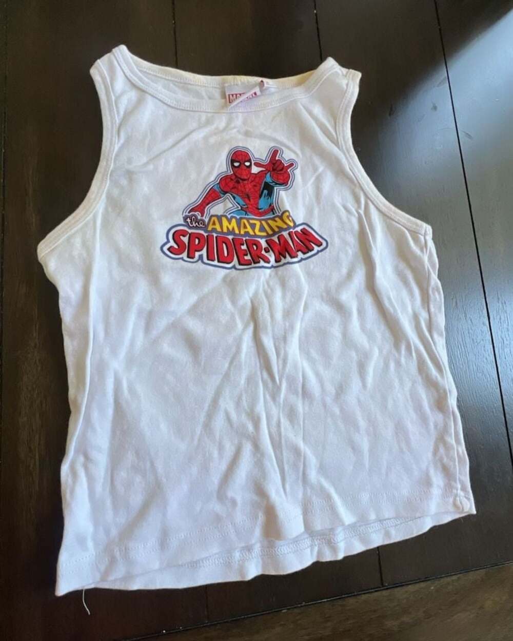 Marvel The Amazing Spider-Man White Tank Top Size M